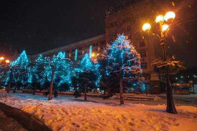 Рождественский Киев в ночных снимках. Фото
