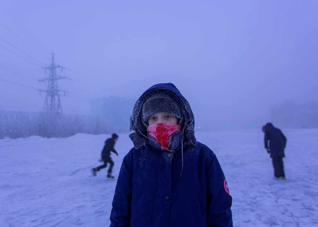 Холодный сибирский город Якутск