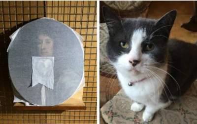 Не оценил: кот искусствоведа испортил картину XVII века