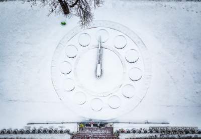 Заснеженный Киев в ярких снимках. Фото