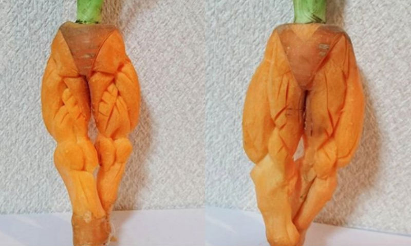  Instagram виртуозного японца, который вырезает узоры на овощах и фруктах. ФОТО