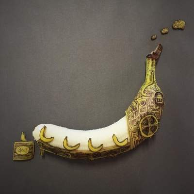 Уникальные скульптуры, сделанные из бананов. Фото