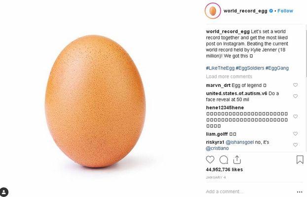 Ставший популярным пост с яйцом оказался промо интернет-магазина