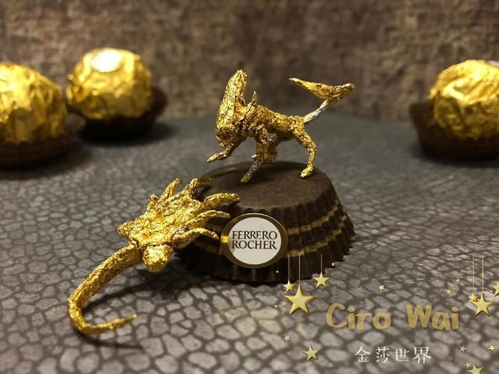 Невероятные скульптуры из упаковки Ferrero Rocher