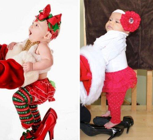 Ожидание против реальности: рождественские фотосессии с малышами (ФОТО)