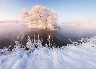 Красивые зимние рассветы в объективе белорусского фотографа. Фото