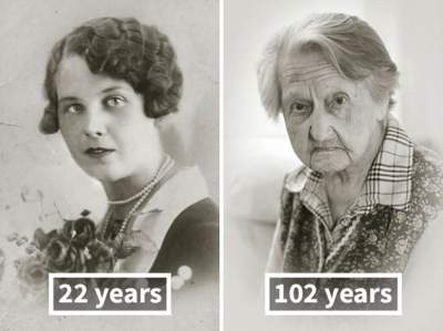 Люди, дожившие до ста лет, показали себя в молодости. Фото