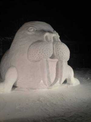 Зимняя сказка: потрясающие снежные шедевры. Фото