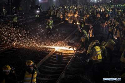 В Китае на капремонт вокзала потратили всего 9 часов. Фото