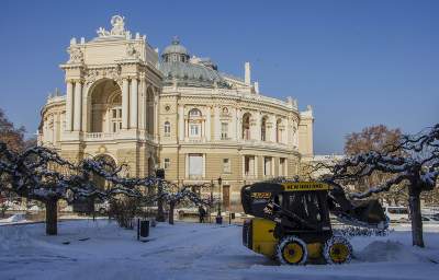 Снежная Одесса в необычных снимках. Фото