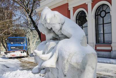 Снежная Одесса в необычных снимках. Фото