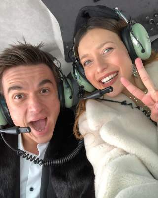 Регина Тодоренко и Влад Топалов полетали на вертолете