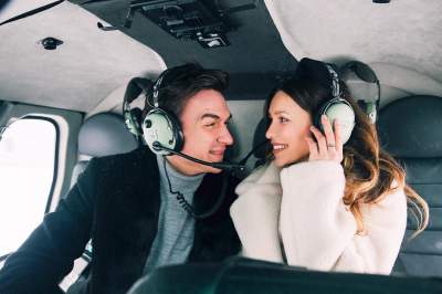 Регина Тодоренко и Влад Топалов полетали на вертолете