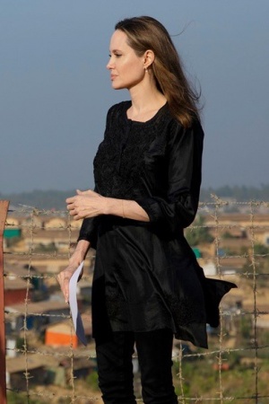 Анджелина Джоли побывала в лагере беженцев в Бангладеше