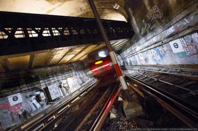 Скрытые виды парижского метрополитена. Фото