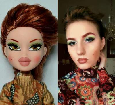 Девушки с макияжем в стиле известных кукол. Фото