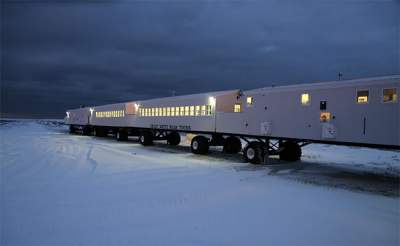 Так выглядит необычный арктический отель на колесах. Фото