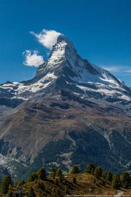 Красивейшая горная вершина Швейцарии. Фото