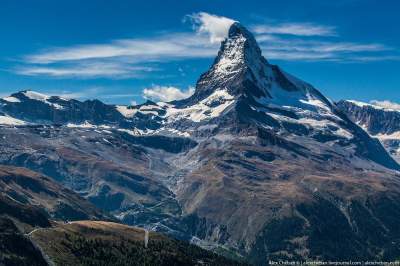 Красивейшая горная вершина Швейцарии. Фото