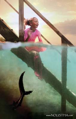 Фотограф создает оригинальные подводные портреты детей. Фото