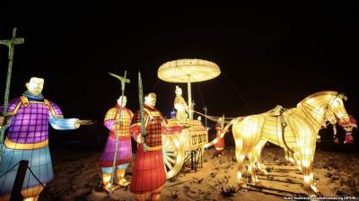 Киевский фестиваль китайских фонарей в ярких снимках. Фото