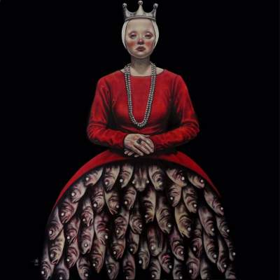 Эксцентричные женские портреты иранской художницы. Фото