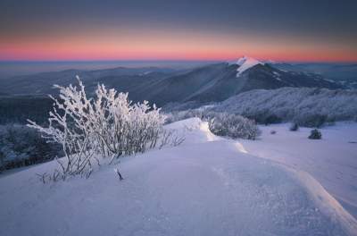 Польские горы в зимних пейзажах. Фото