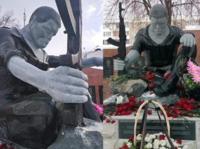 В Сети высмеяли памятник российским оккупантам, похожий на Халка
