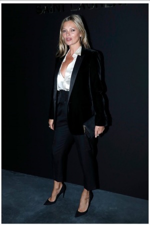 Линдси Лохан и другие знаменитости на показе Yves Saint Laurent