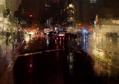 Мегаполисы в ярких картинах Джереми Манна. Фото
