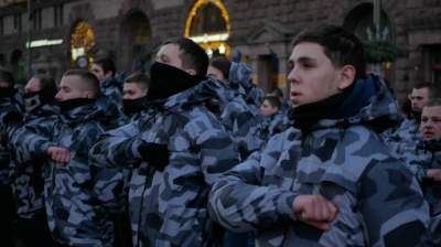 В Киеве Нацкорпус требовал наказать "воров военного бюджета". Фото