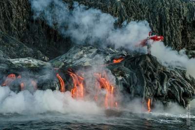 Виртуальное путешествие к действующему вулкану. Фото