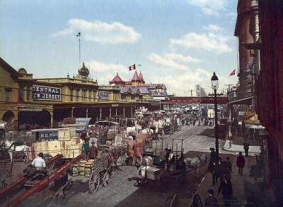 Цветные снимки Нью-Йорка 1900 года. Фото