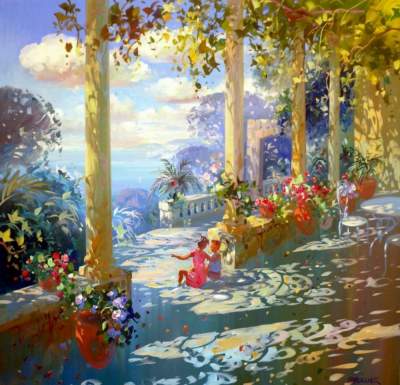 «Солнечные» картины от талантливого французского художника. Фото