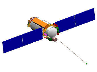Компьютерная модель спутника "Коронас-Фотон"