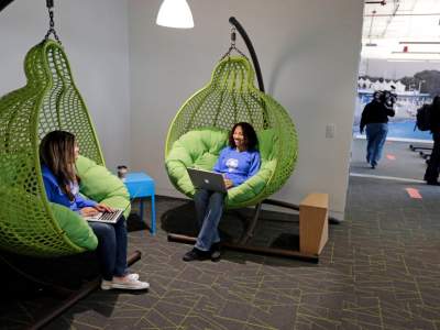 Необычные дизайнерские решения в офисах компании Google. Фото
