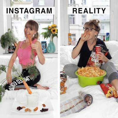 Смешные пародии на звезд Instagram от креативной девушки