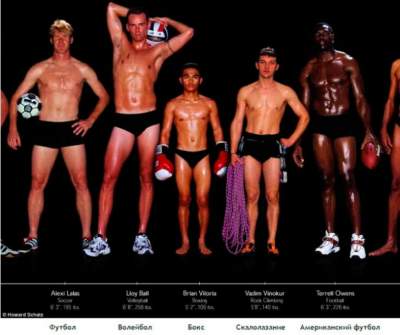 Как выглядят фигуры представителей разных видов спорта. Фото