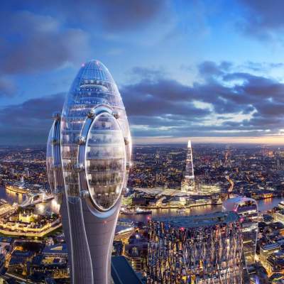 Лондон украсит небоскреб в виде тюльпана. Фото