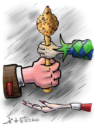 Выборы в Украине изобразили в новой карикатуре