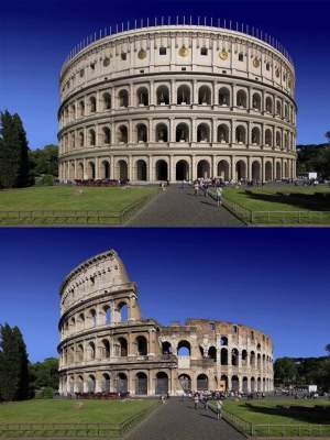 Так выглядели в прошлом главные достопримечательности Рима. Фото