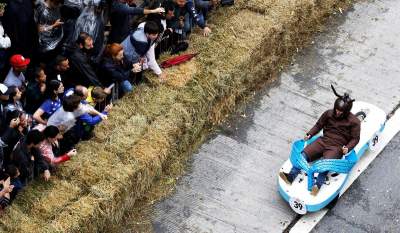 В Бразилии прошли гонки на тарантасах «Red Bull Soapbox». Фото