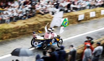 В Бразилии прошли гонки на тарантасах «Red Bull Soapbox». Фото