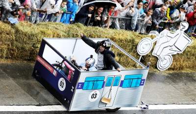 В Бразилии прошли гонки на тарантасах «Red Bull Soapbox». Фото