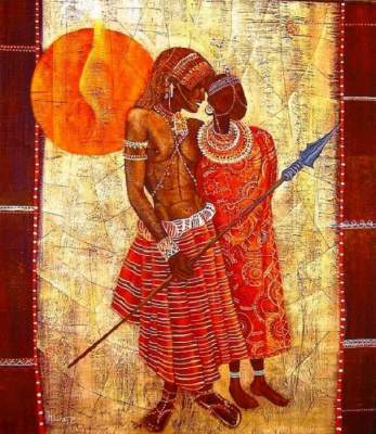 Африканские этнические мотивы на картинах талантливой художницы. Фото