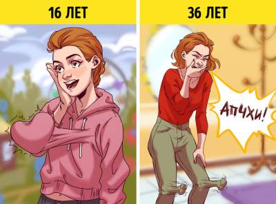 Забавные комиксы о том, как человек меняется с возрастом