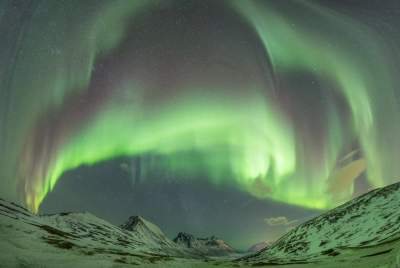 Северное сияние в Скандинавии в ярких снимках. Фото