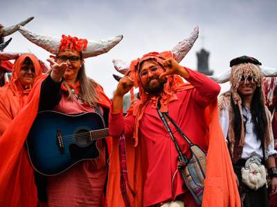 В Шотландии прошел зрелищный фестиваль огня Белтань. Фото