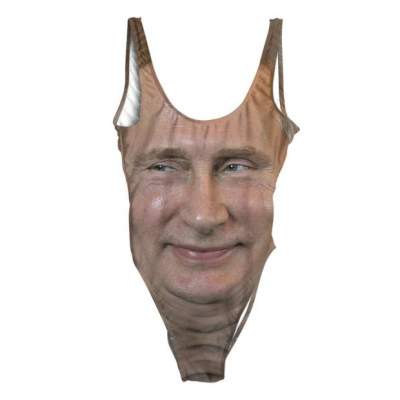 В США выпустили купальники с портретами Путина и Трампа