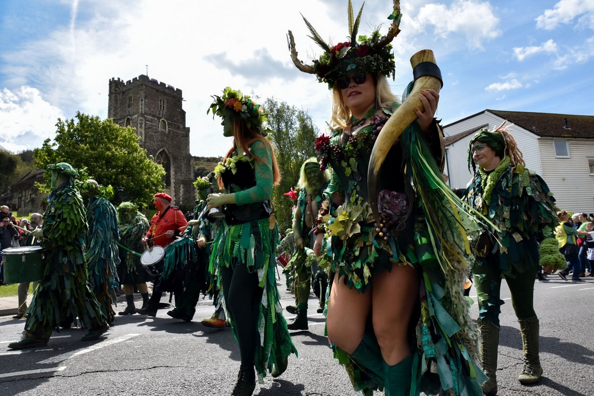 Традиционный фестиваль Jack in The Green в Великобритании